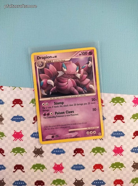 Vintage Rare - Drapion Diamond & Pearl Rare Non-Holo Pokemon Card 23/130 - LP