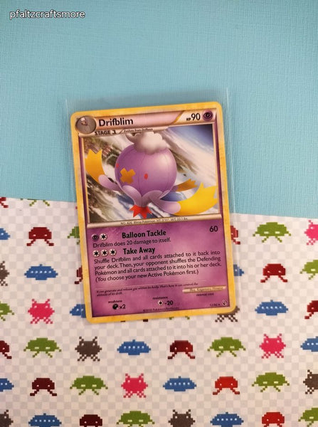 Pokemon TCG - Drifblim Undaunted Rare Non-Holo Pokemon Card 12/90 - VG