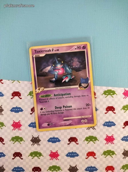 Pokemon TCG - Toxicroak G Platinum Rare Non-Holo Pokemon Card 40/127 - NM