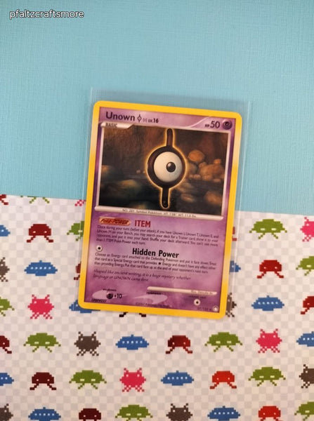 Vintage Rare - Unown (I) Mysterious Treasures Rare Non-Holo Pokemon Card 37/123 - VG (C)
