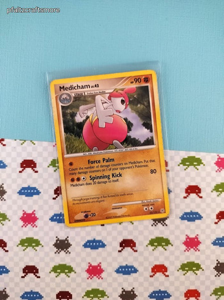 Vintage Rare - Medicham Diamond & Pearl Rare Non-Holo Pokemon Card 32/130 - MP