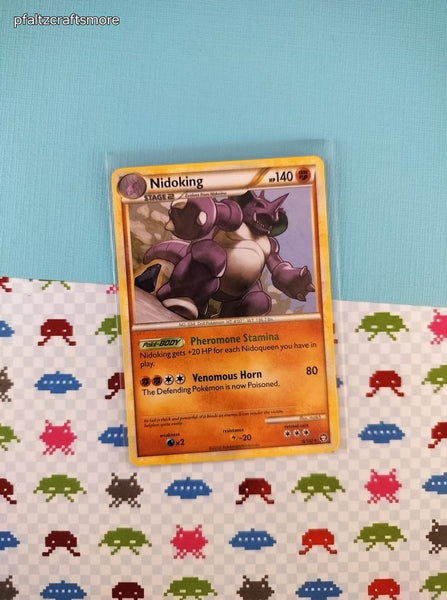 Pokemon TCG - Nidoking Triumphant Rare Non-Holo Pokemon Card 6/102 - VG