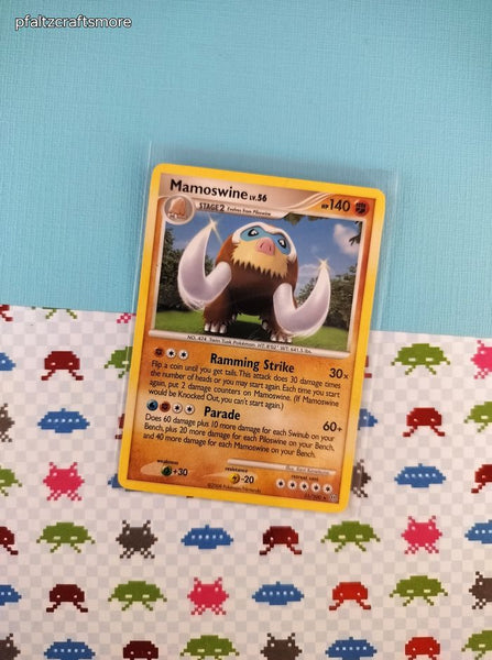 Vintage Rare - Mamoswine Stormfront Non-Holo Pokemon Card 21/100 - VG