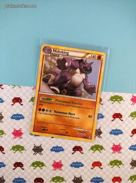 Pokemon TCG - Nidoking Triumphant Rare Non-Holo Pokemon Card 6/102 - HP
