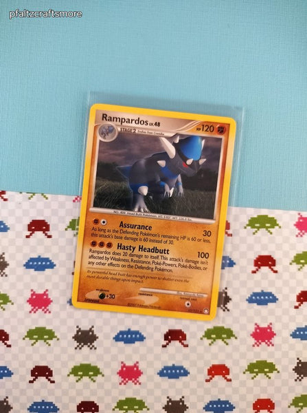 Vintage Rare - Rampardos Mysterious Treasures Non-Holo Pokemon Card 33/123 - NM