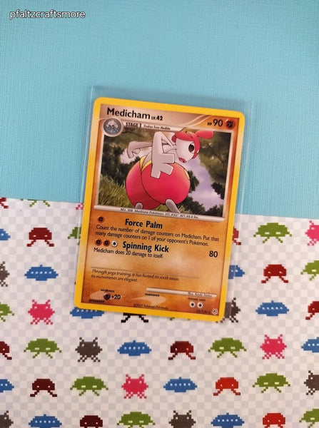 Vintage Rare - Medicham Diamond & Pearl Rare Non-Holo Pokemon Card 32/130 - NM