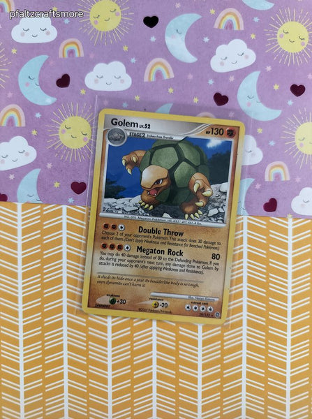 Vintage Rare - Golem Secret Wonders Non-Holo Pokemon Card 29/132 - VG