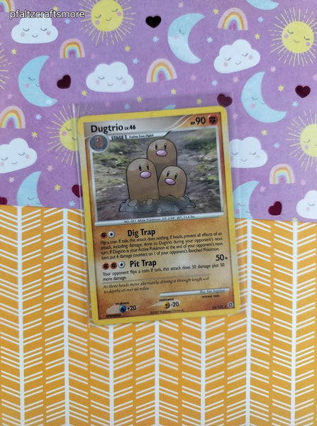 Vintage Rare - Dugtrio Secret Wonders Non-Holo Pokemon Card 24/132 - LP