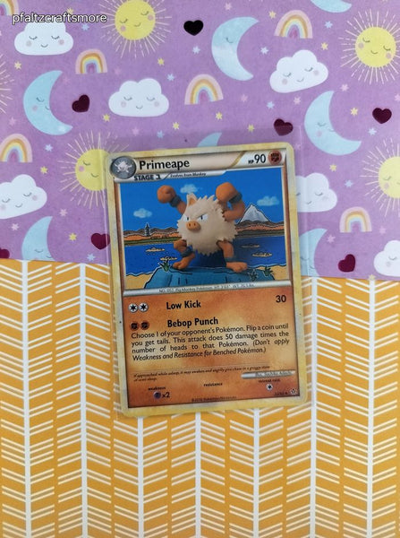 Pokemon TCG - Primeape Unleashed Rare Non-Holo Pokemon Card 22/95 - LP