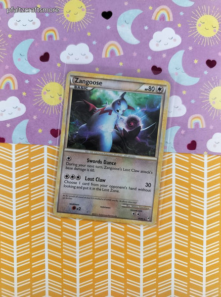 Pokemon TCG - Zangoose Call of Legeneds Rare Non-Holo Pokemon Card 39/95 - MP