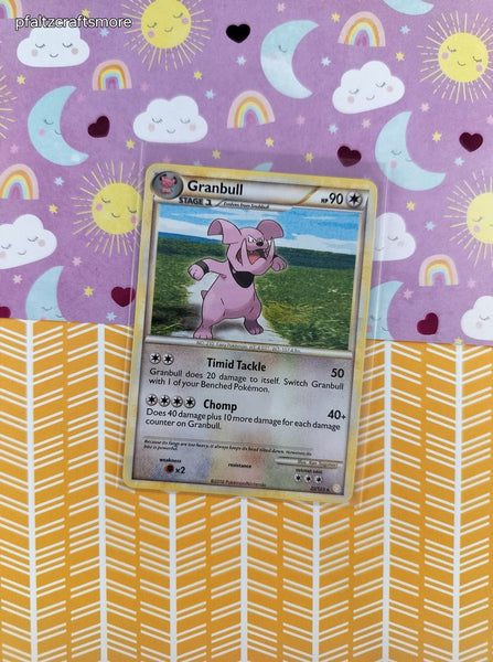 Pokemon TCG - Granbull HeartGold SoulSilver Rare Non-Holo Pokemon Card 22/123 - VG