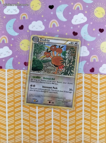 Pokemon TCG - Dodrio Undaunted Non-Holo Pokemon Card 11/90 - MP
