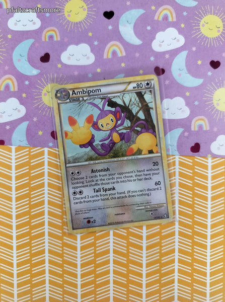 Pokemon TCG - Ambipom Triumphant Rare Non-Holo Pokemon Card 13/102 - VG