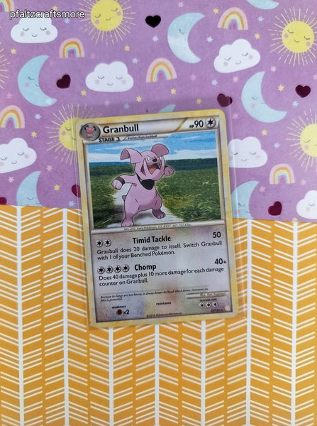 Pokemon TCG - Granbull HeartGold SoulSilver Rare Non-Holo Pokemon Card 22/123 - NM