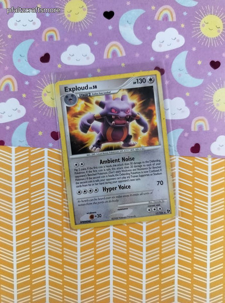 Pokemon TCG - Exploud Great Encounters Rare Non-Holo Pokemon Card 17/106 - MP