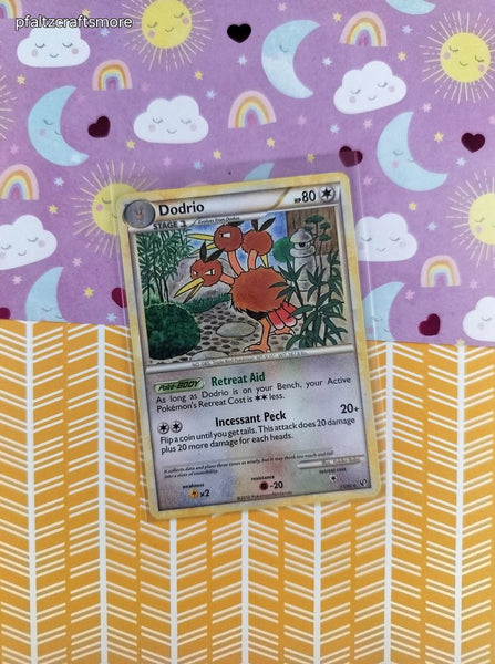 Pokemon TCG - Dodrio Undaunted Non-Holo Pokemon Card 11/90 - LP