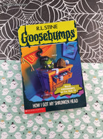 Vintage 1996 1st Printing R.L. Stine Goosebumps #39, How I Got My Shrunken Head Softcover, Like New