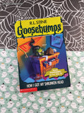 Vintage 1996 1st Printing R.L. Stine Goosebumps #39, How I Got My Shrunken Head Softcover, Like New