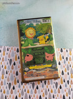 Vintage 2001 Pokemon the Johto Journeys Team Green! Plastic Case VHS Tape, Like New