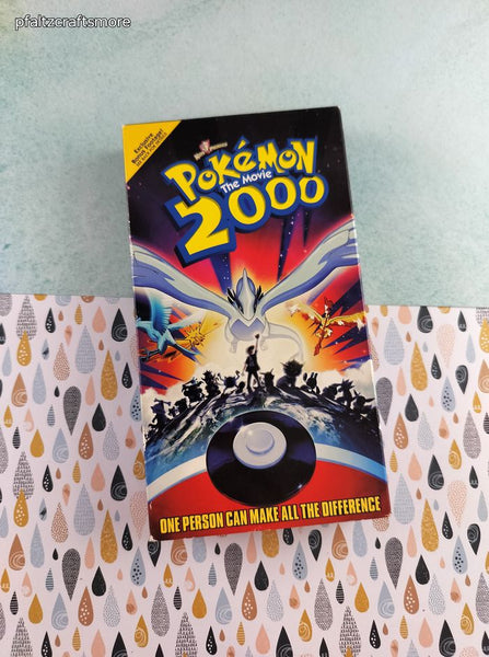 Vintage 2000 Kid's WB Presents Pokemon The Movie 2000 VHS Tape