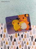 Vintage 1990's Pokemon Viz Video Lenticular Promo Card Raichu + Pikachu - NM