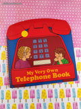 Vintage 1986 1st Printing My Very Own Telephone Book Spiral-Bound Softcover, Like New