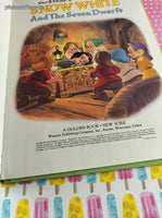 Vintage 1984 Walt Disney's Snow White and the Seven Dwarfs Oversized Hardcover