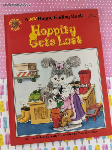 Vintage 1985 Hoppity Gets Lost Honey Bear Books Oversized Hardcover