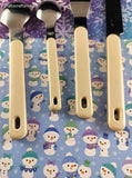 Vintage Northland Christmas Trees Flatware Silverware Knife Fork Spoons Set/4