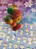 Vintage Jasco Caring Critter Chimers Ceramic Christmas Bear Bell Ornament, Nice & Clean