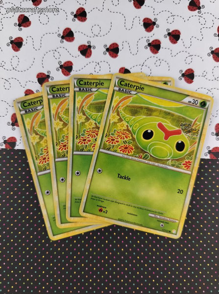 Pokemon TCG - Set/4 Caterpie HeartGold SoulSilver Common Pokemon Cards 57/123 - LP