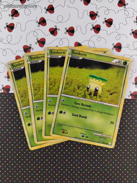 Pokemon TCG - Set/4 Sunkern HeartGold SoulSilver Common Pokemon Cards 85/123 - LP