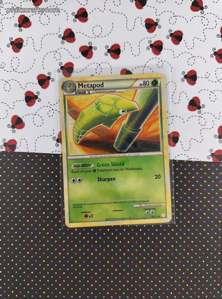 Pokemon TCG - Metapod HeartGold SoulSilver Uncommon Non-Holo Pokemon Card 46/123 - MP