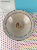 Vintage Tienshan Stoneware Country Bear 7" Soup/Cereal Set/2, Like New