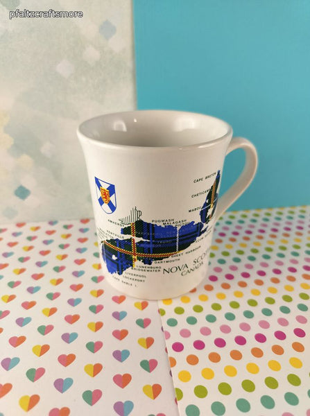 Vintage Crown Warwick ENGLAND Nova Scotia Tartan Coffee Mug