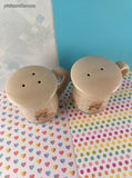 Vintage Tienshan Stoneware Country Bear Salt & Pepper Shaker Set