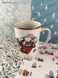 Vintage 1980 Christmas Santa Clause Saint Nick JAPAN Mug Coffee Mug
