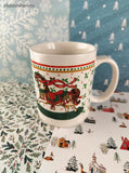 Vintage Christmas World Bazaars Inc Rocking Horse Coffee Mug