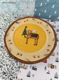 Debbie Mumm for Jo-Ann Fabric & Crafts Christmas Plate, Reindeer, Like New