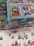 Vintage Christmas Holiday Hutch Santa's House Counted Cross Stitch Kit NEW