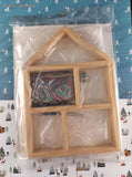 Vintage Christmas Holiday Hutch Santa's House Counted Cross Stitch Kit NEW