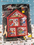 Vintage Christmas Holiday Hutch All American Santa Counted Cross Stitch Kit NEW