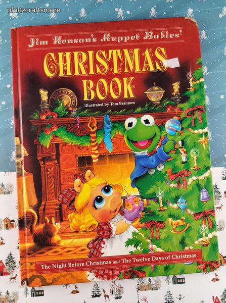 Vintage 1991 Jim Henson's Muppet Babies' Christmas Book Oversized Hardcover