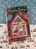 Vintage Christmas Cottage Gallery of Stitches Under the Mistletoe Counted Cross Stitch Kit NEW