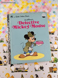 Vintage Little Golden Book "Walt Disney's Detective Mickey Mouse" Hardcover