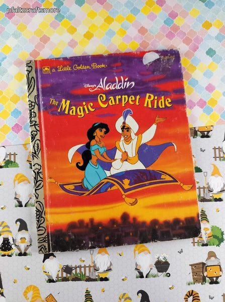 Vintage 1993 Little Golden Book: Disney's Aladdin The Magic Carpet Ride Hardcover