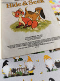 Vintage 1981 The Fox and the Hound Hide & Seek Little Golden Book Softcover
