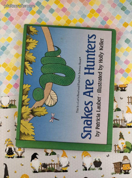Vintage 1988 1st Printing Snakes are Hunters Children's Reading Institute Hardcover