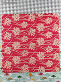 Vintage Artfaire Red White Floral Wrapping Paper Gift Wrap, Single Sheet 20" x 30"