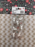 Sandylion Essentials Christmas Reindeer 3-Dimensional Sticker Pack, New/Sealed